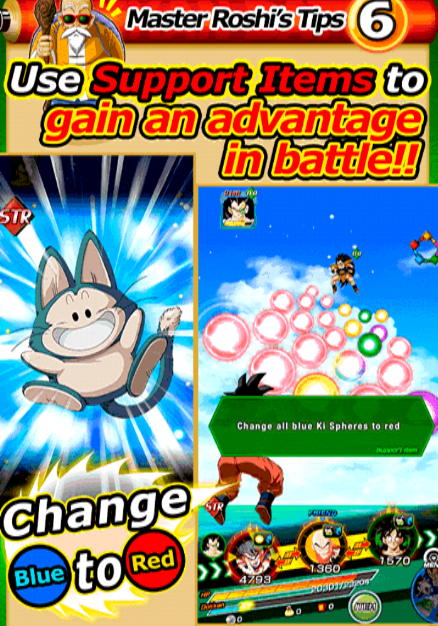 Dokkan Battle APK blue to red