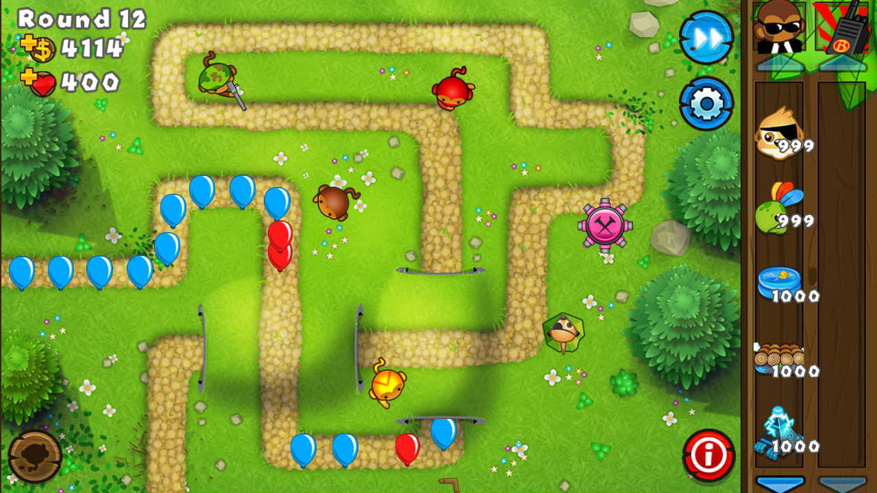 best bloons td 5 towers