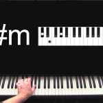c#m piano chord